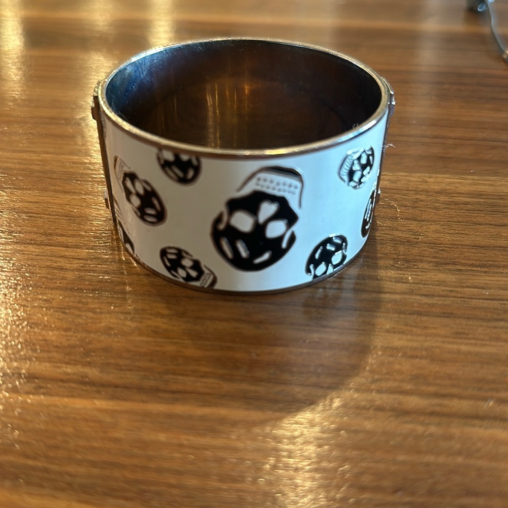 Alexander McQueen with skull design